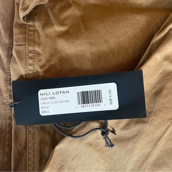 NILI LOTAN Military Straight Leg Pant - Picture 6 of 6